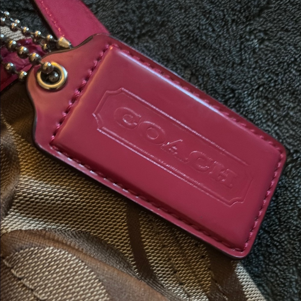 Coach Brown and Pink Women's Bag - Picture 2 of 5